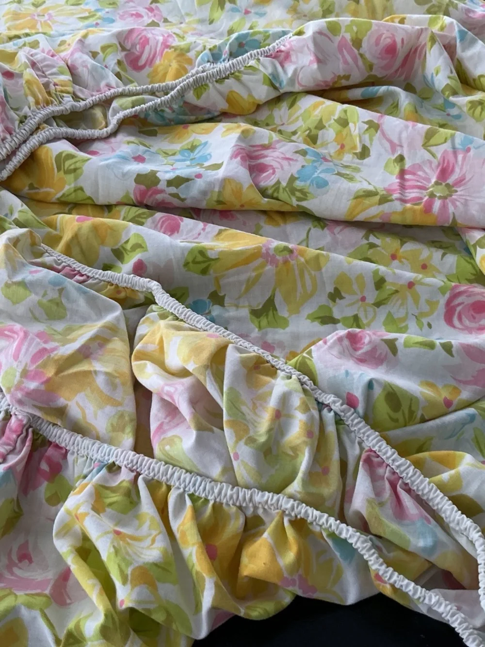 Vintage Fitted Sheet and Pillow Case